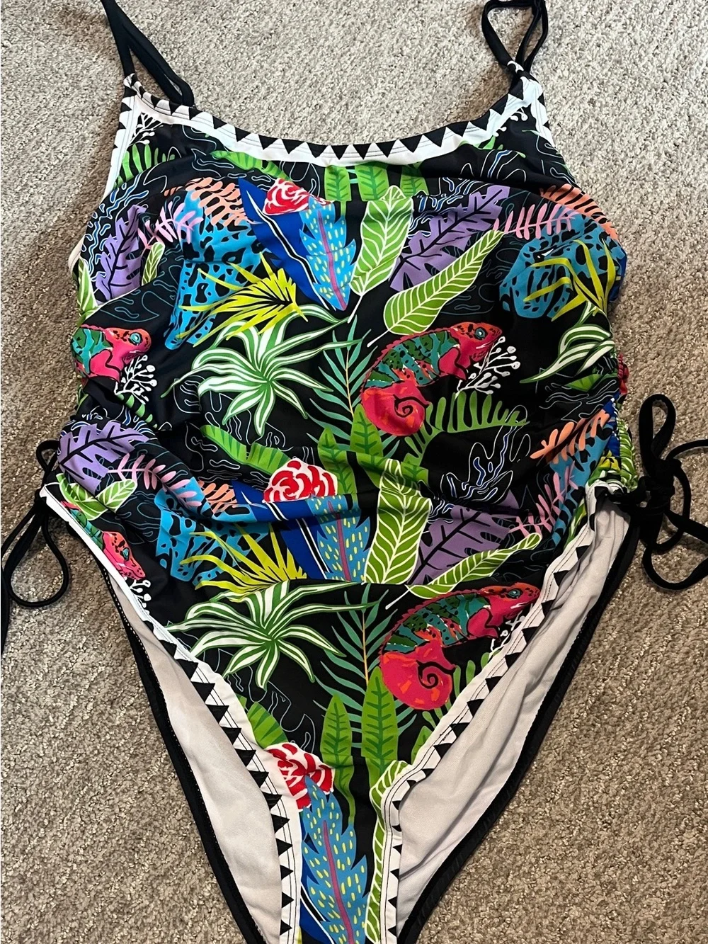 Ruched High Cut One Piece Swimsuit Tummy Control Monokini 1402/bb7-1